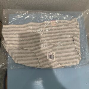 NWT SO Gray and White Striped Panties